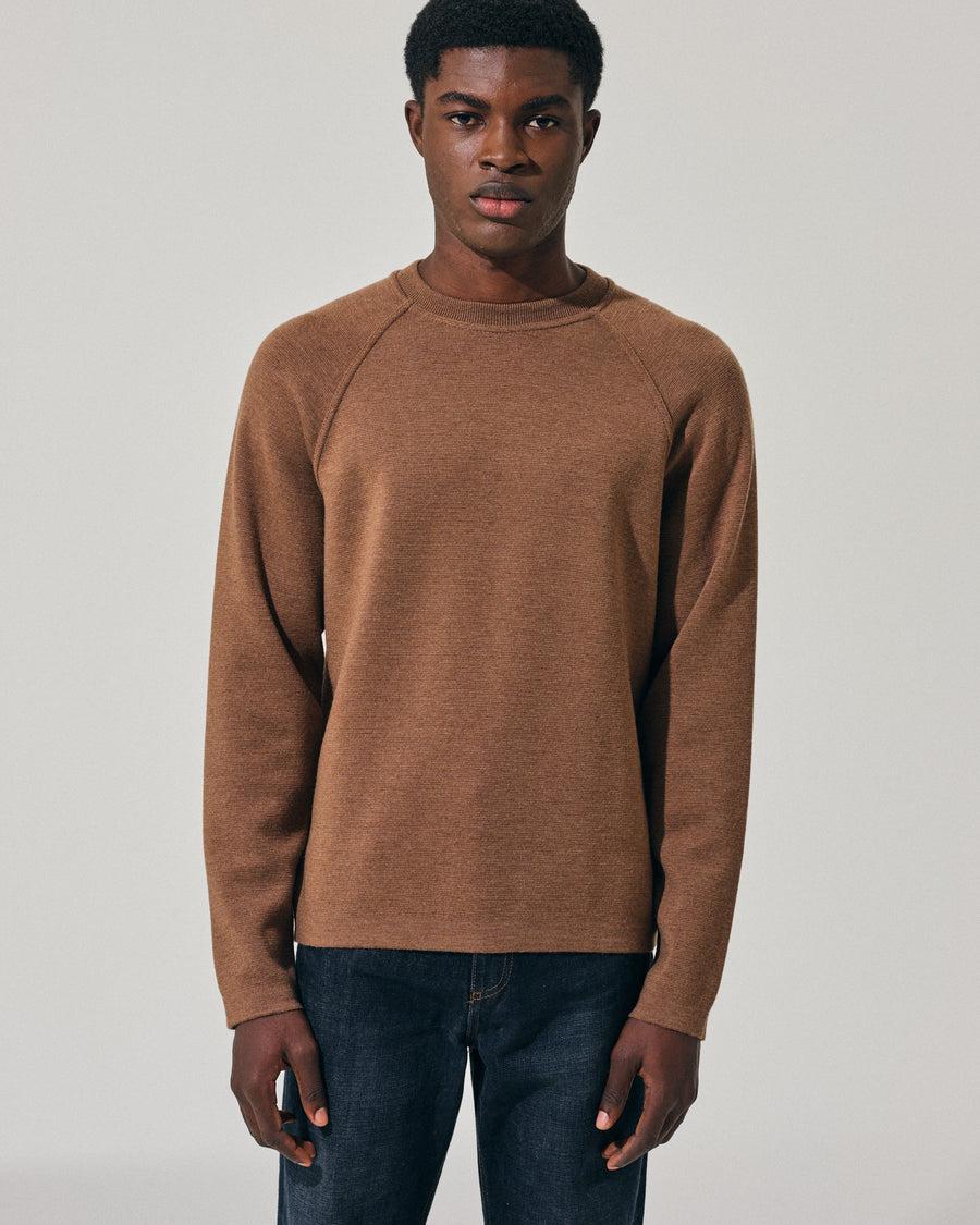 Scaglione ROUND NECK RAGLAN P.TO MILANO TAUPE Presa