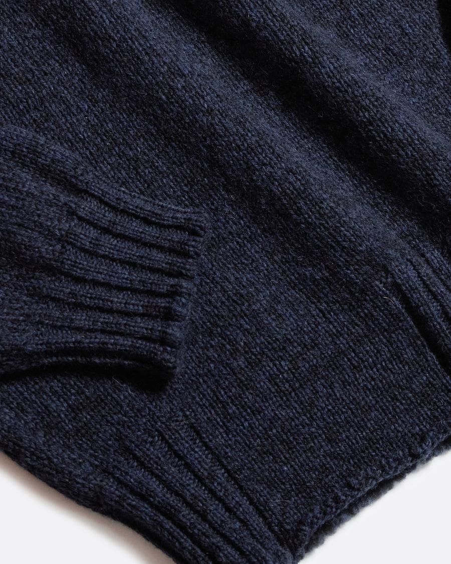 Scaglione ROUND NECK SEAMLESS SOFTWOOL NAVY Offerta