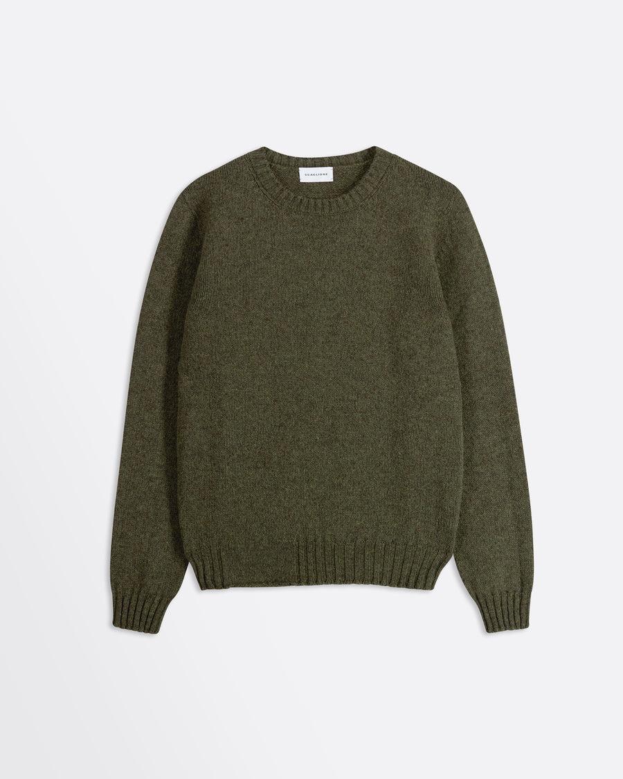 Scaglione ROUND NECK SEAMLESS SOFTWOOL ARMY Online