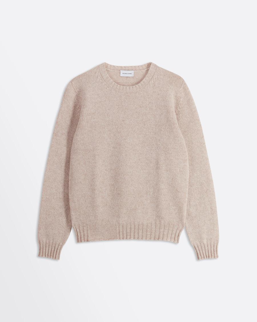 Scaglione ROUND NECK SEAMLESS SOFTWOOL DUNE Outlet