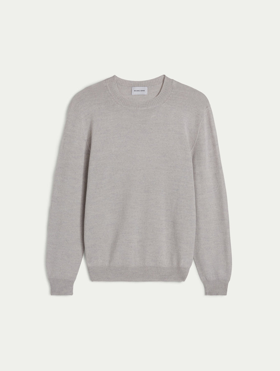 Scaglione GIROCOLLO SENZA CUCITURE MERINO GRIGIO Vendita Calda