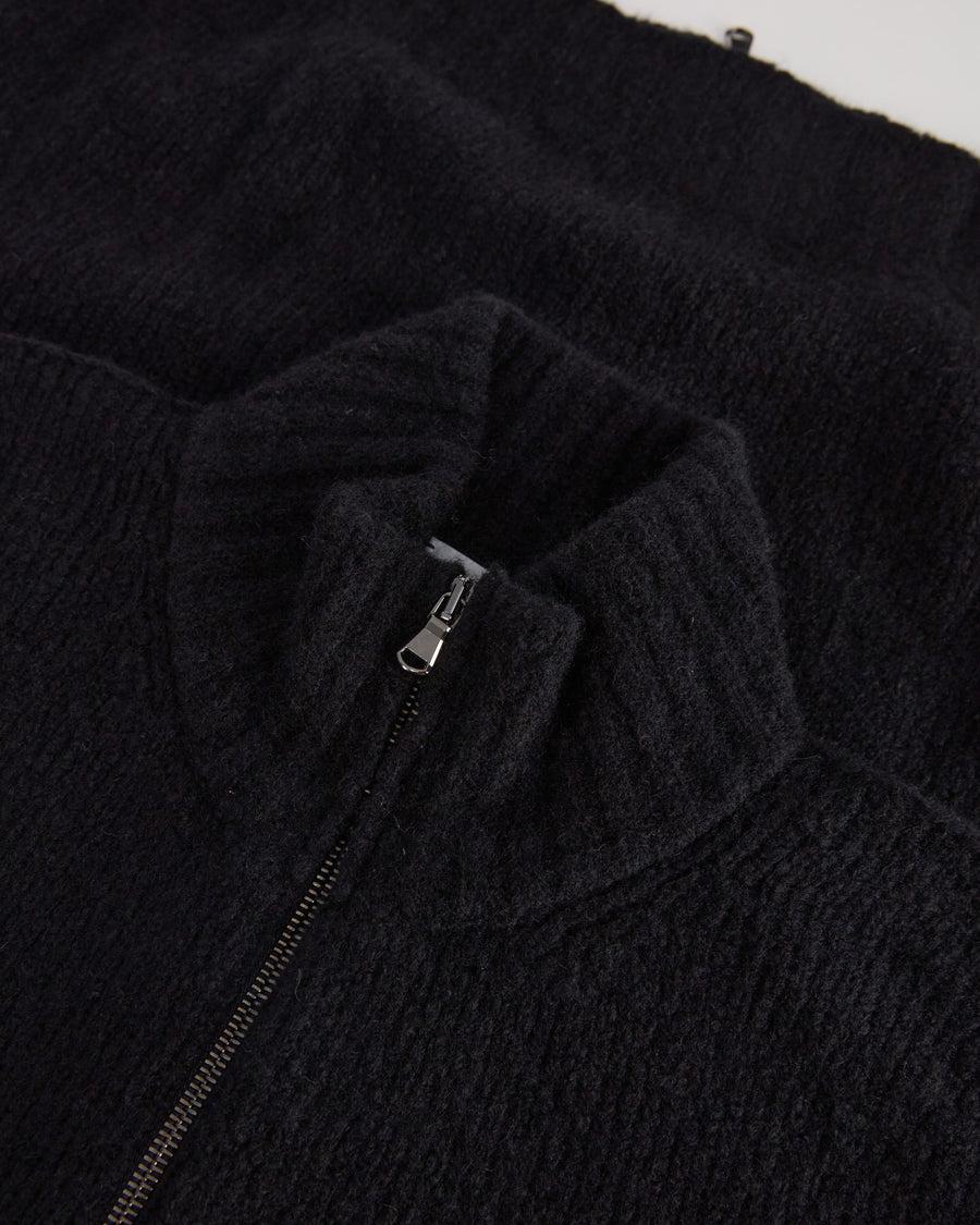 Scaglione ZIPPER PUFFED CASHMERE CASHMERE SEAMLESS BLACK Vendite Flash