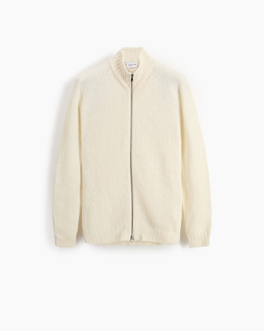 Scaglione ZIPPER PUFFED CASHMERE CASHMERE SEAMLESS MILK Vendita Economica