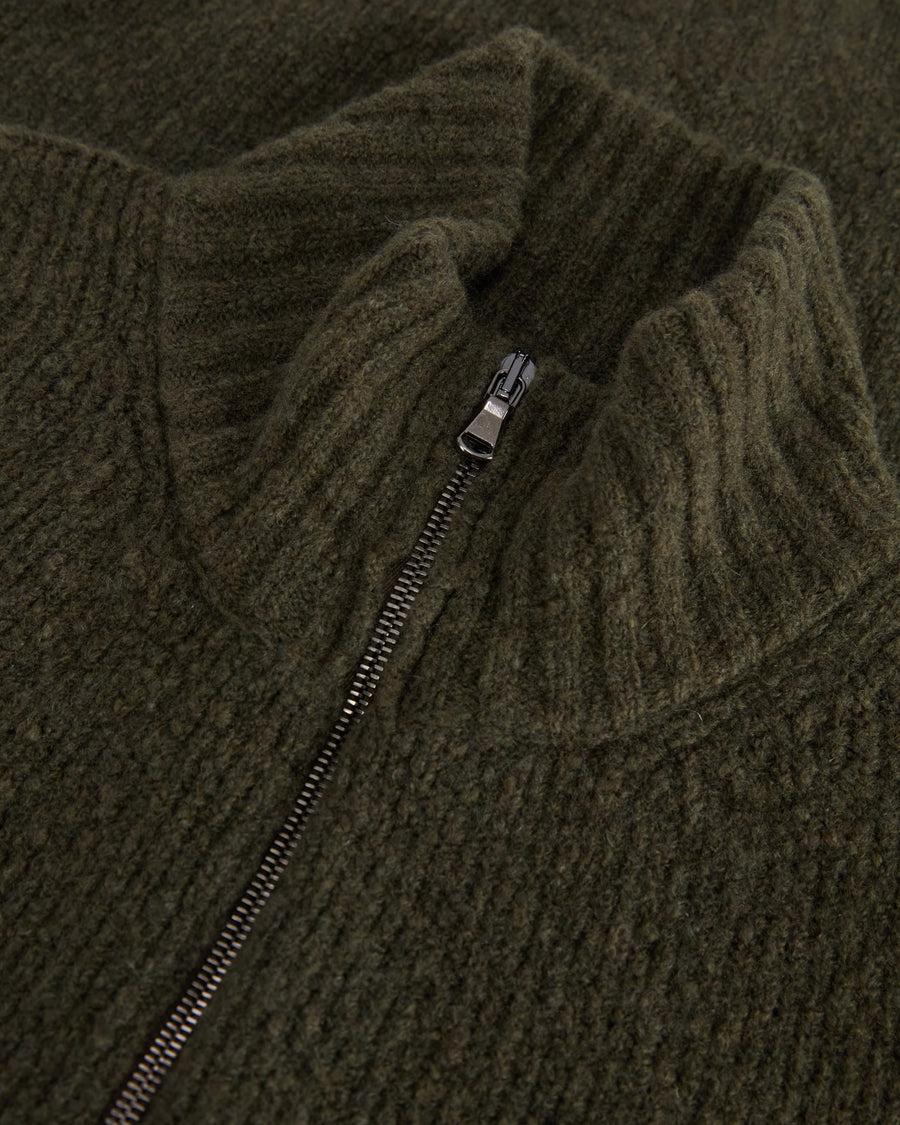 Scaglione ZIPPER PUFFED CASHMERE CASHMERE SEAMLESS FOREST I Più Venduti