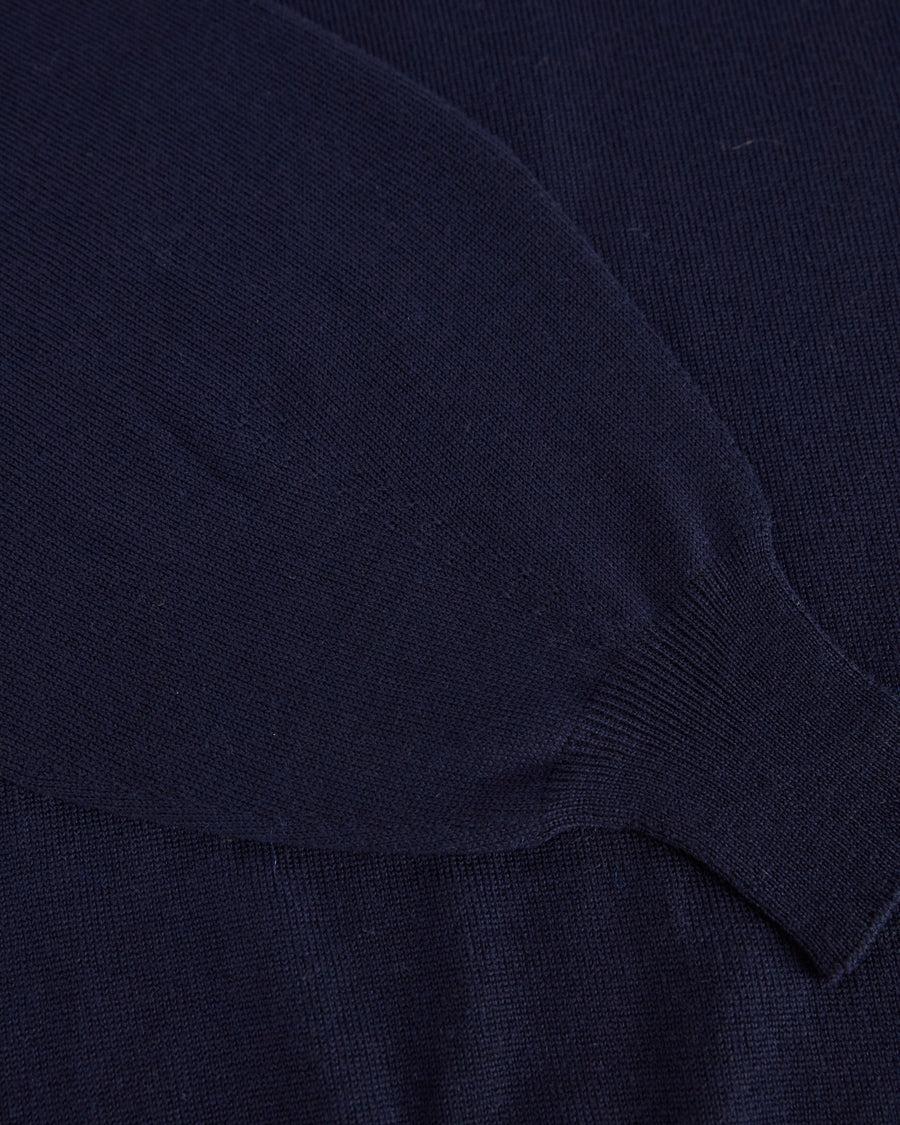 Scaglione ROUND NECK BOXY RAGLAN SEAMLESS MERINO NAVY Flash Sale