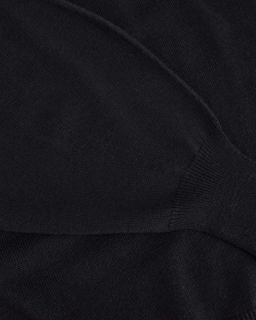 Scaglione ROUND NECK BOXY RAGLAN SEAMLESS MERINO BLACK Shopping online