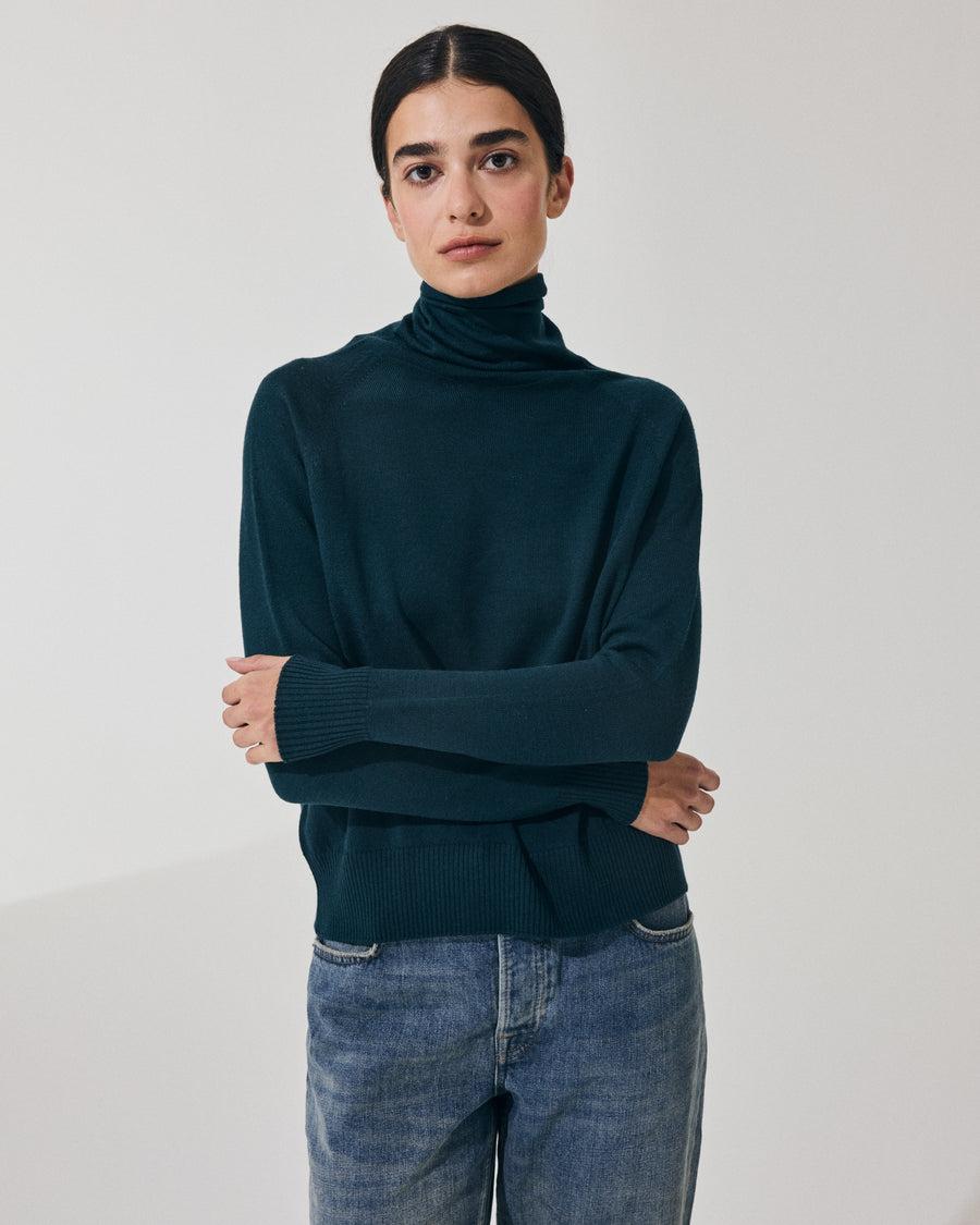 Scaglione MOCK N.RAGLAN SEAMLESS MERINO FOREST Black Friday