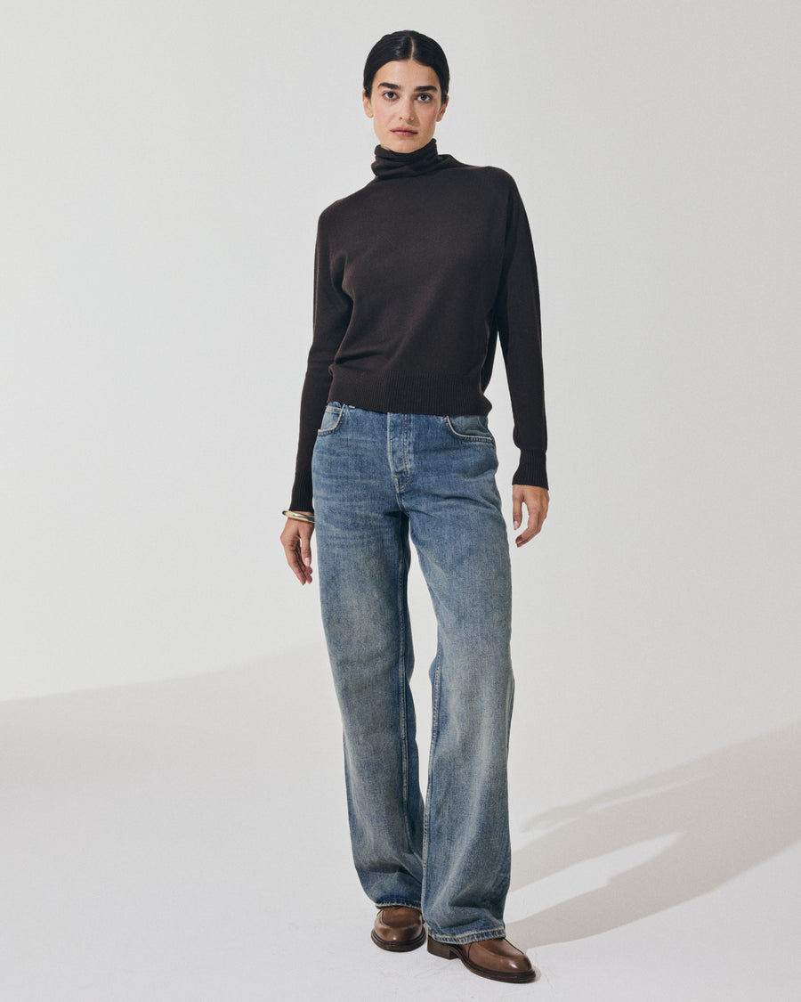 Scaglione MOCK N.RAGLAN SEAMLESS MERINO EBANO Cyber Monday