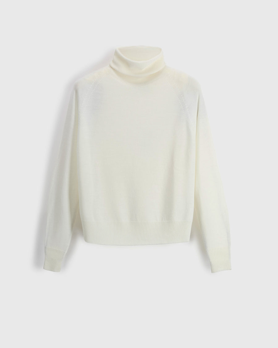 Scaglione MOCK N.RAGLAN SEAMLESS MERINO BUTTER Offerta natalizia