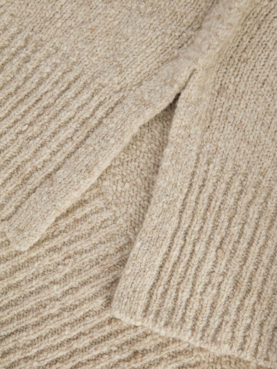 Scaglione PONCHO MAXI CASHMERE MULINE' SAND Online Outlet