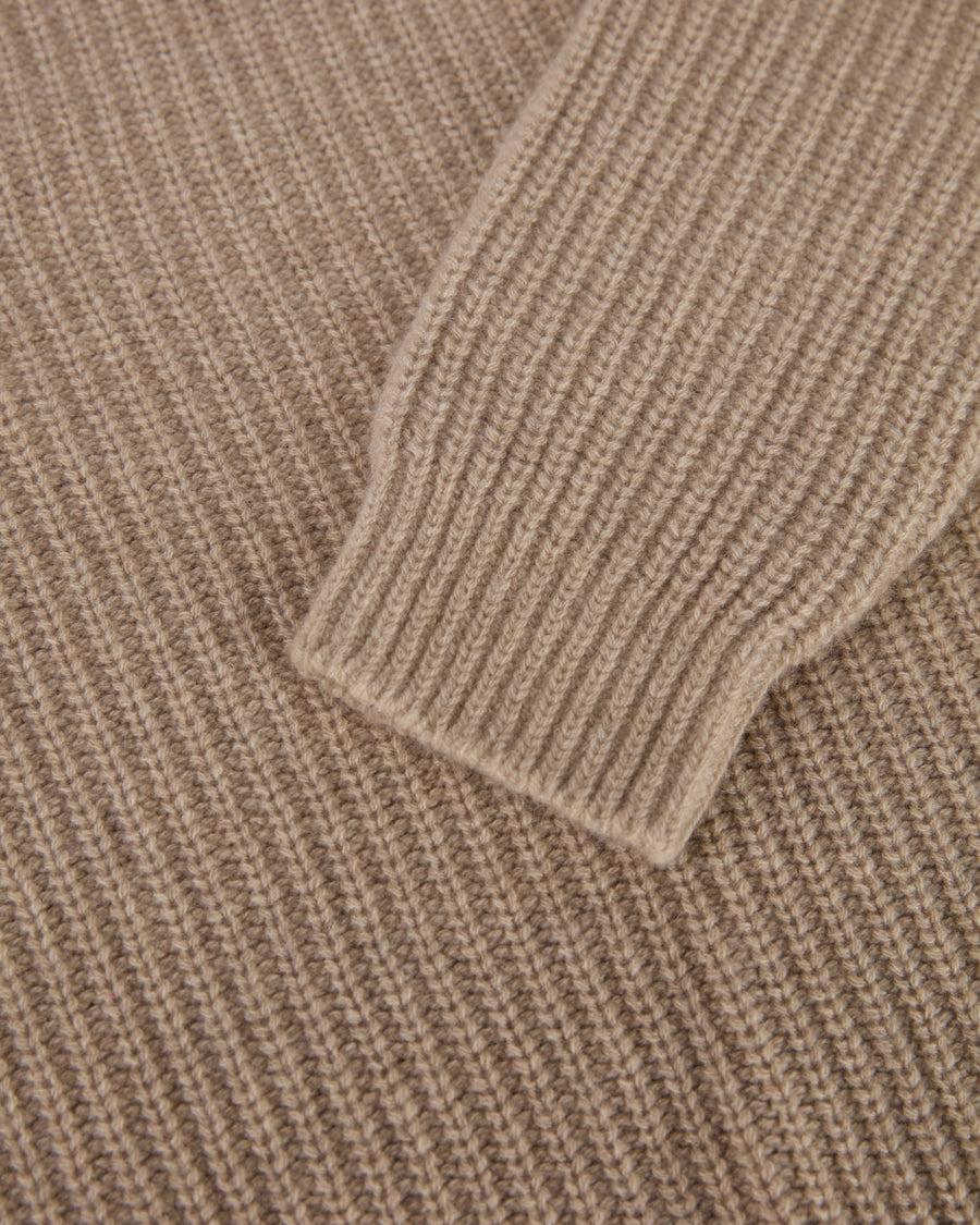 Scaglione ROUND NECK PANNOCCHIA RAGLAN HYBRD CASHMERE SAND Offerte giornaliere