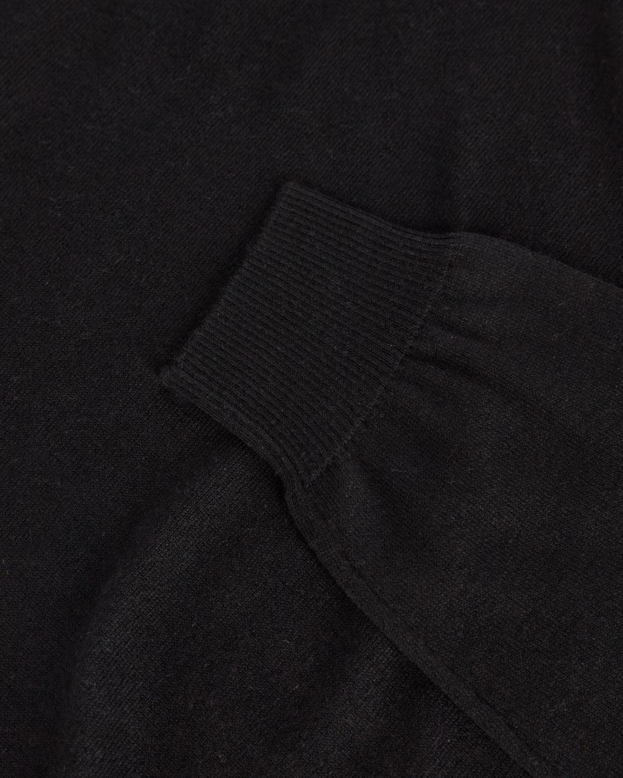 Scaglione ROUND NECK CASH-SILK BLACK Ultimi tre giorni