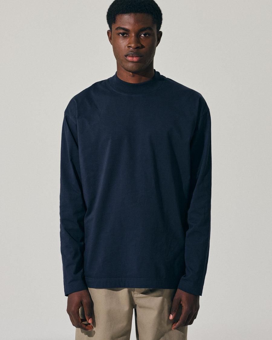 Scaglione LUPETTO ML SPRING COT NAVY Ultimo giorno