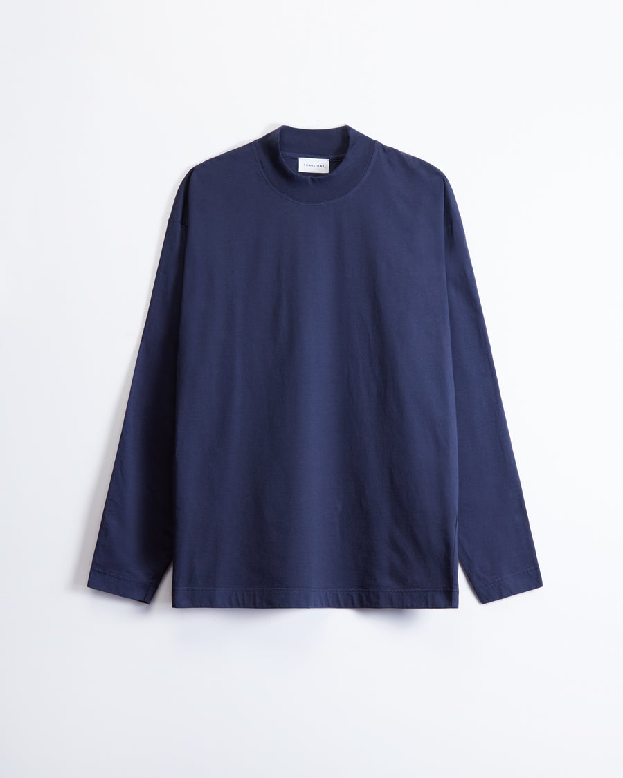 Scaglione LUPETTO ML SPRING COT NAVY Ultimo giorno