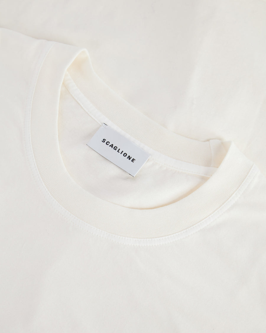 Scaglione T-SHIRT OVER J.COT MILK Fino al 65% di sconto
