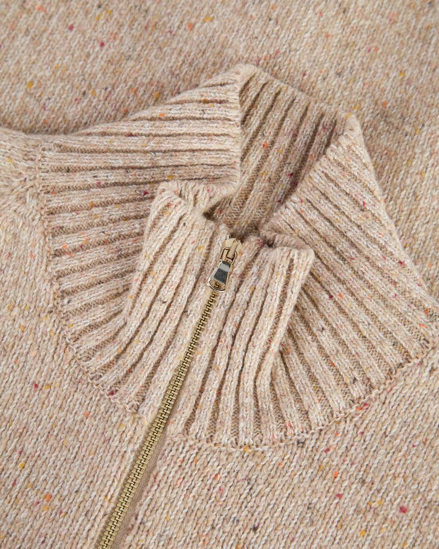 Scaglione ZIPPER RAGLAN TWEEDMOULINE' BEIGE Offerta speciale della fabbrica