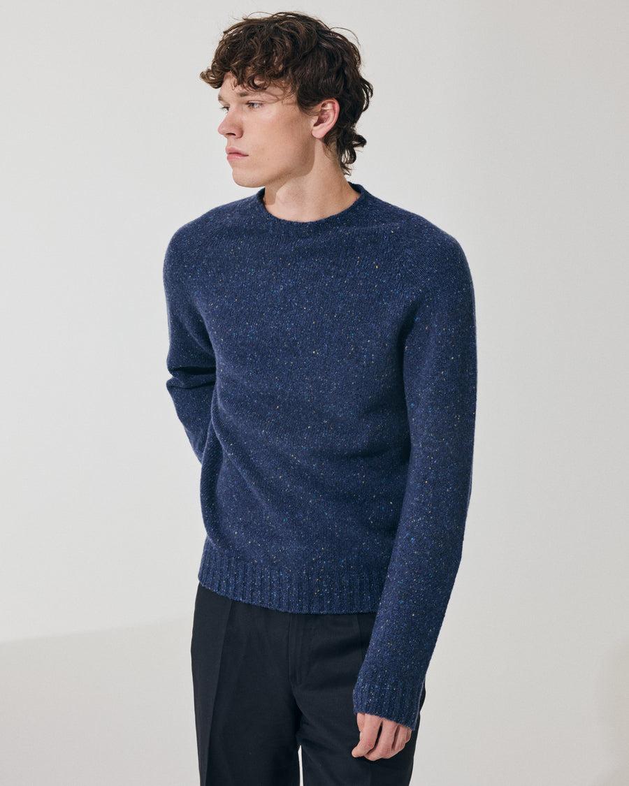 Scaglione ROUND NECK RAGLAN TWEEDMOULINE' ROYAL Sostegno trimestrale