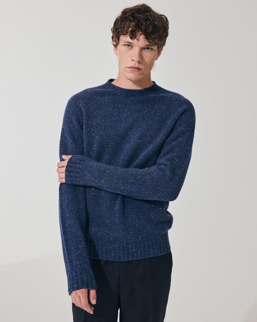 Scaglione ROUND NECK RAGLAN TWEEDMOULINE' ROYAL Sostegno trimestrale
