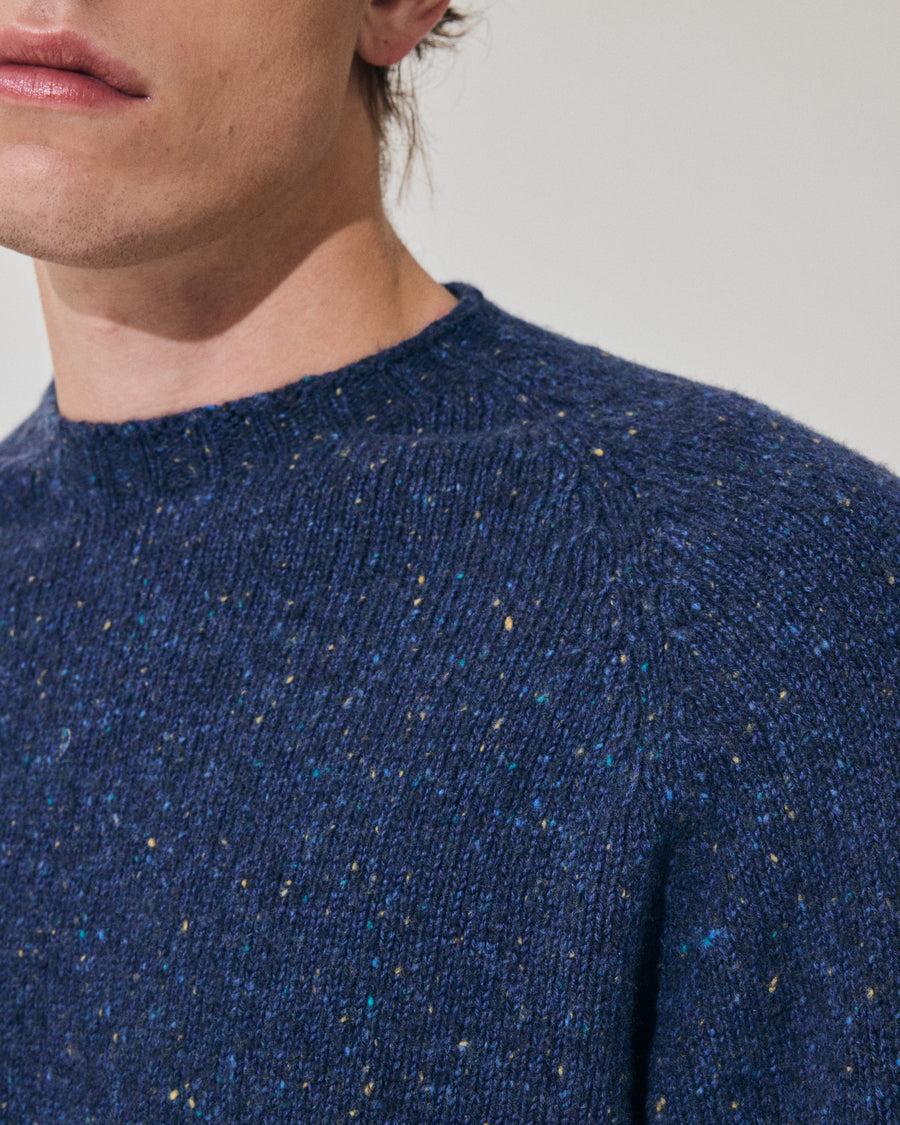 Scaglione ROUND NECK RAGLAN TWEEDMOULINE' ROYAL Sostegno trimestrale