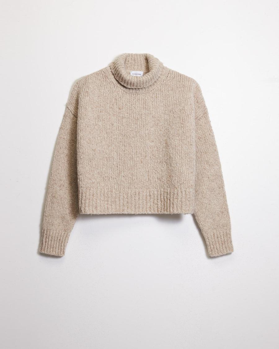 Scaglione MAXI PULL CASHMERE MULINE' SAND 50% di sconto con spedizione gratuita