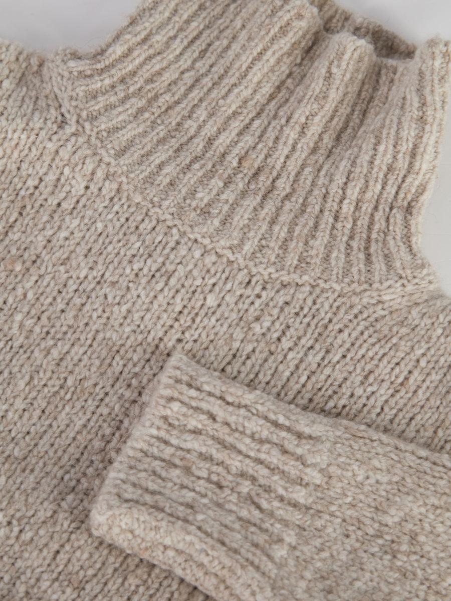 Scaglione MAXI PULL CASHMERE MULINE' SAND 50% di sconto con spedizione gratuita