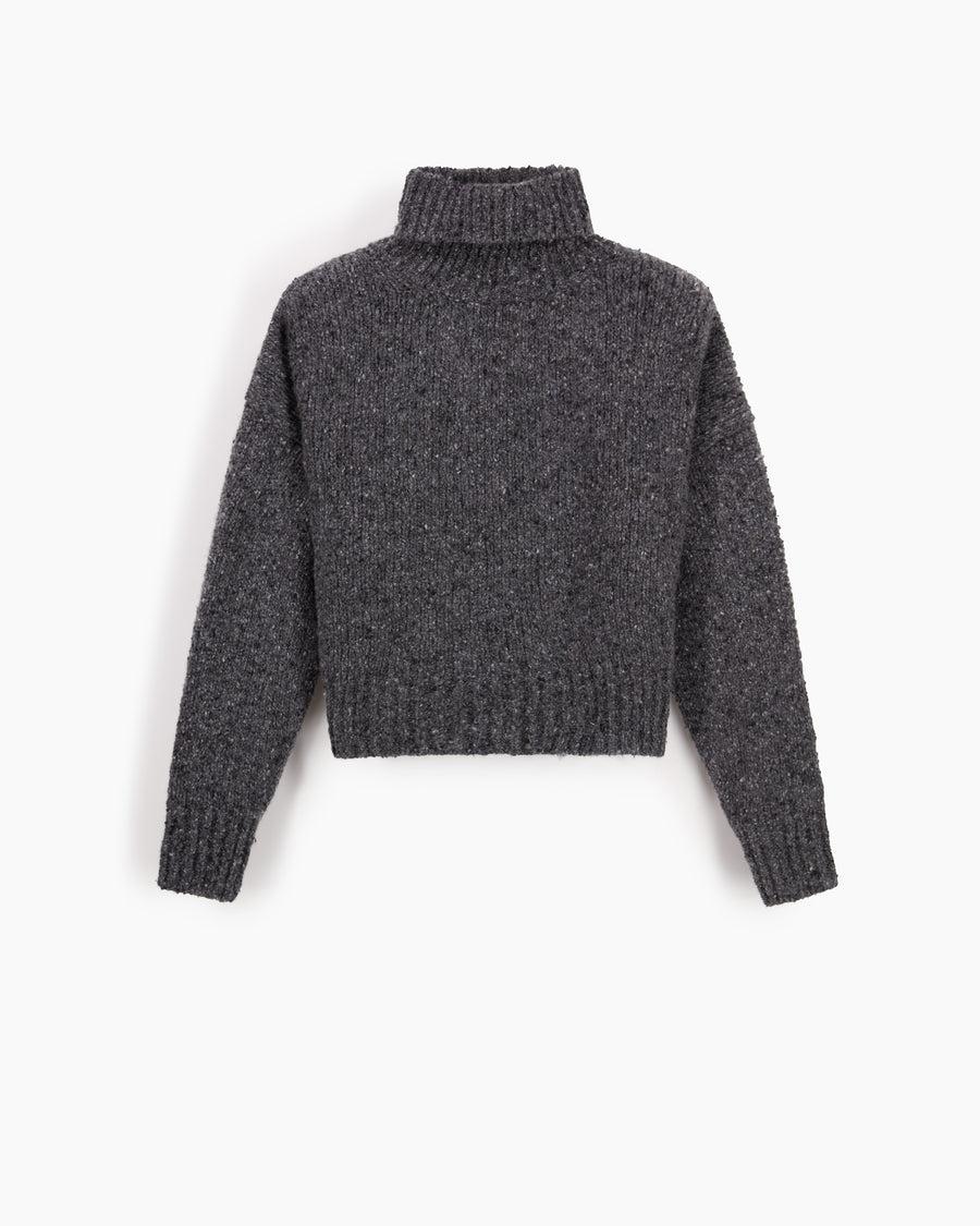 Scaglione MAXI PULL CASHMERE MULINE' BLACK Officina