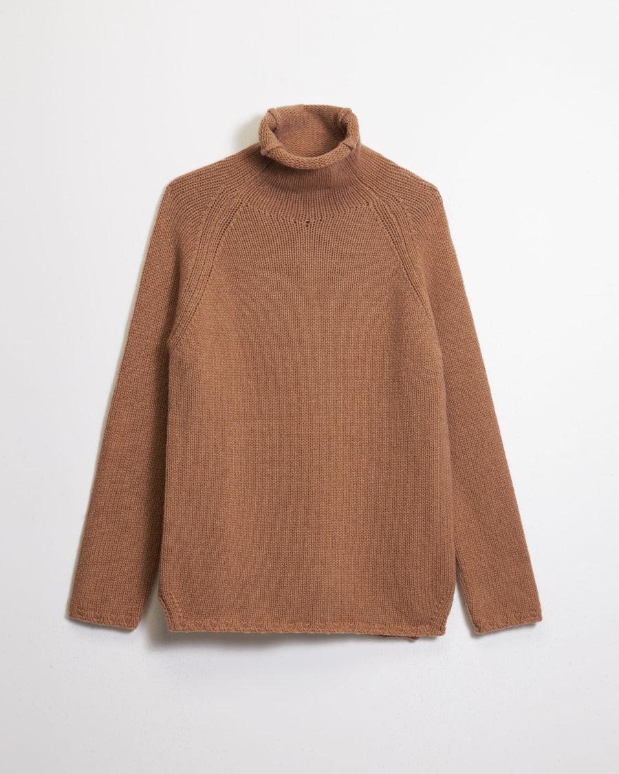Scaglione MOCK NECK RAGLAN SUPERSOFT CARAMEL 2025