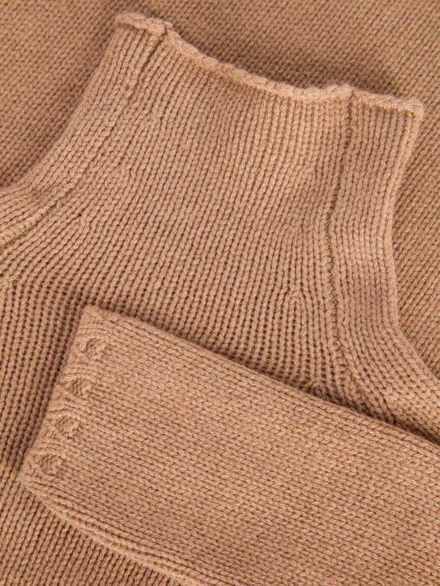 Scaglione MOCK NECK RAGLAN SUPERSOFT CARAMEL 2025