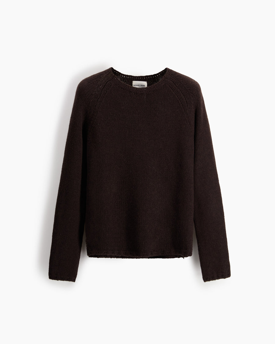Scaglione BOAT NECK SUPER SOFT EBANO Qualità
