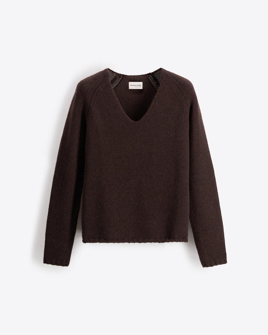 Scaglione V NECK SUPER SOFT EBANO Qualità Garantita