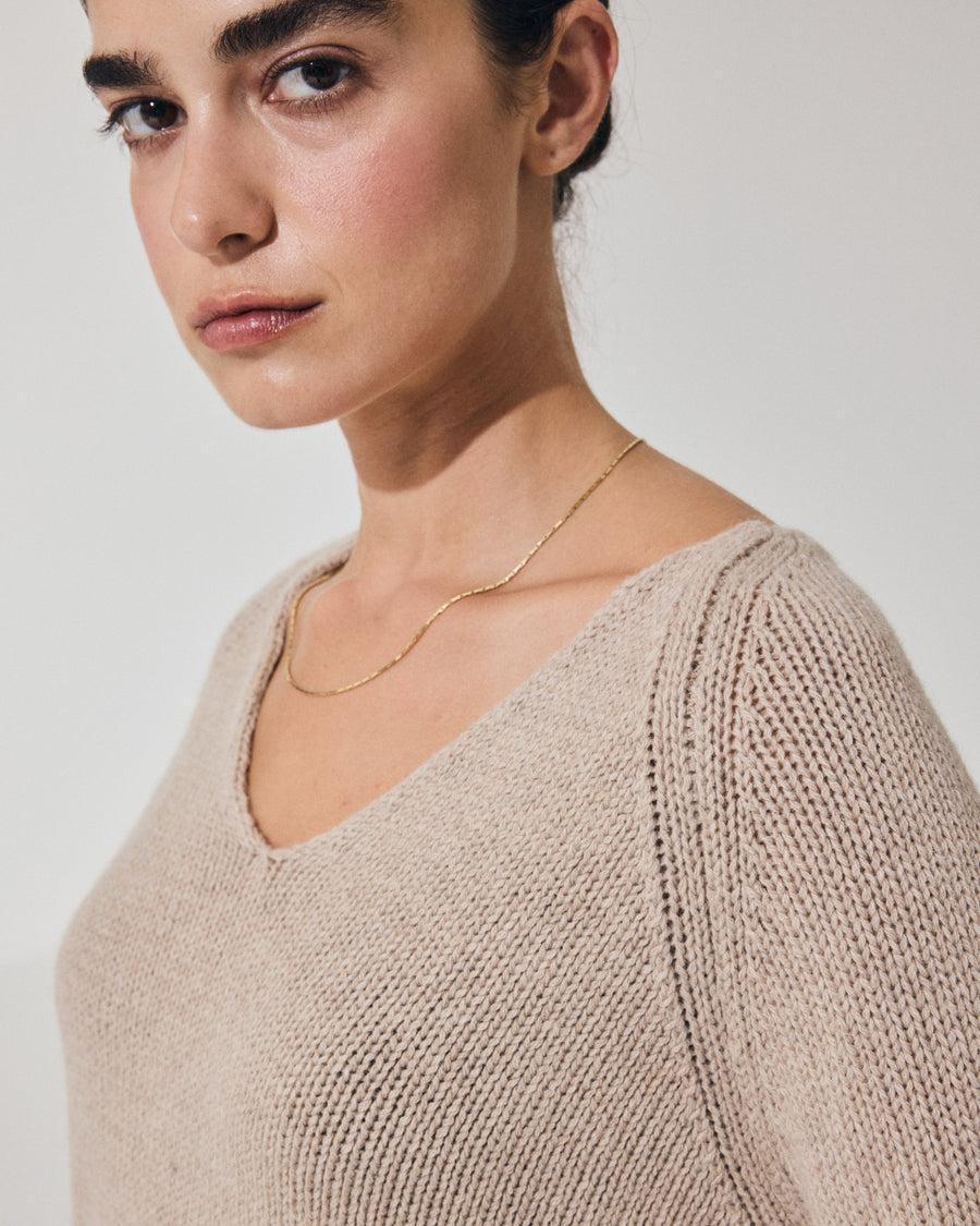 Scaglione V NECK SUPER SOFT SAND Acquista Ora