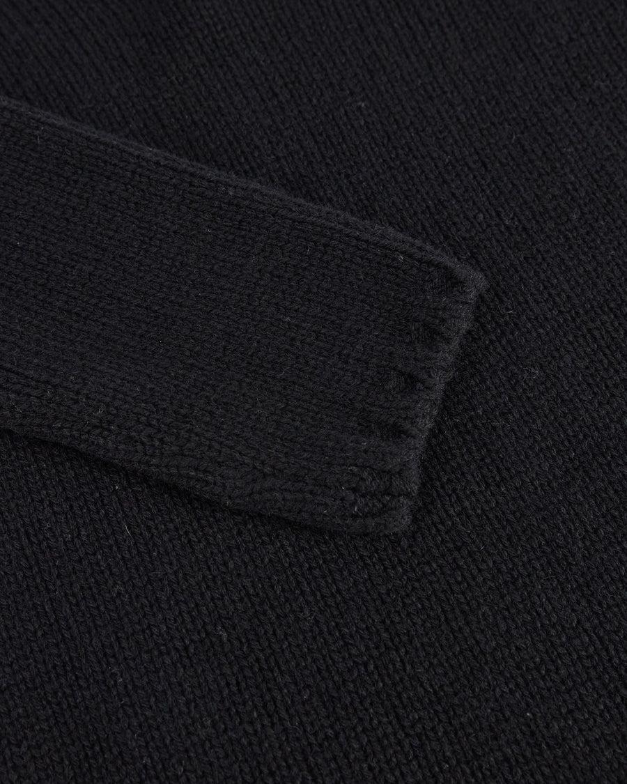 Scaglione V NECK SOFT HYBRID CASHMERE BLACK Consegna Veloce