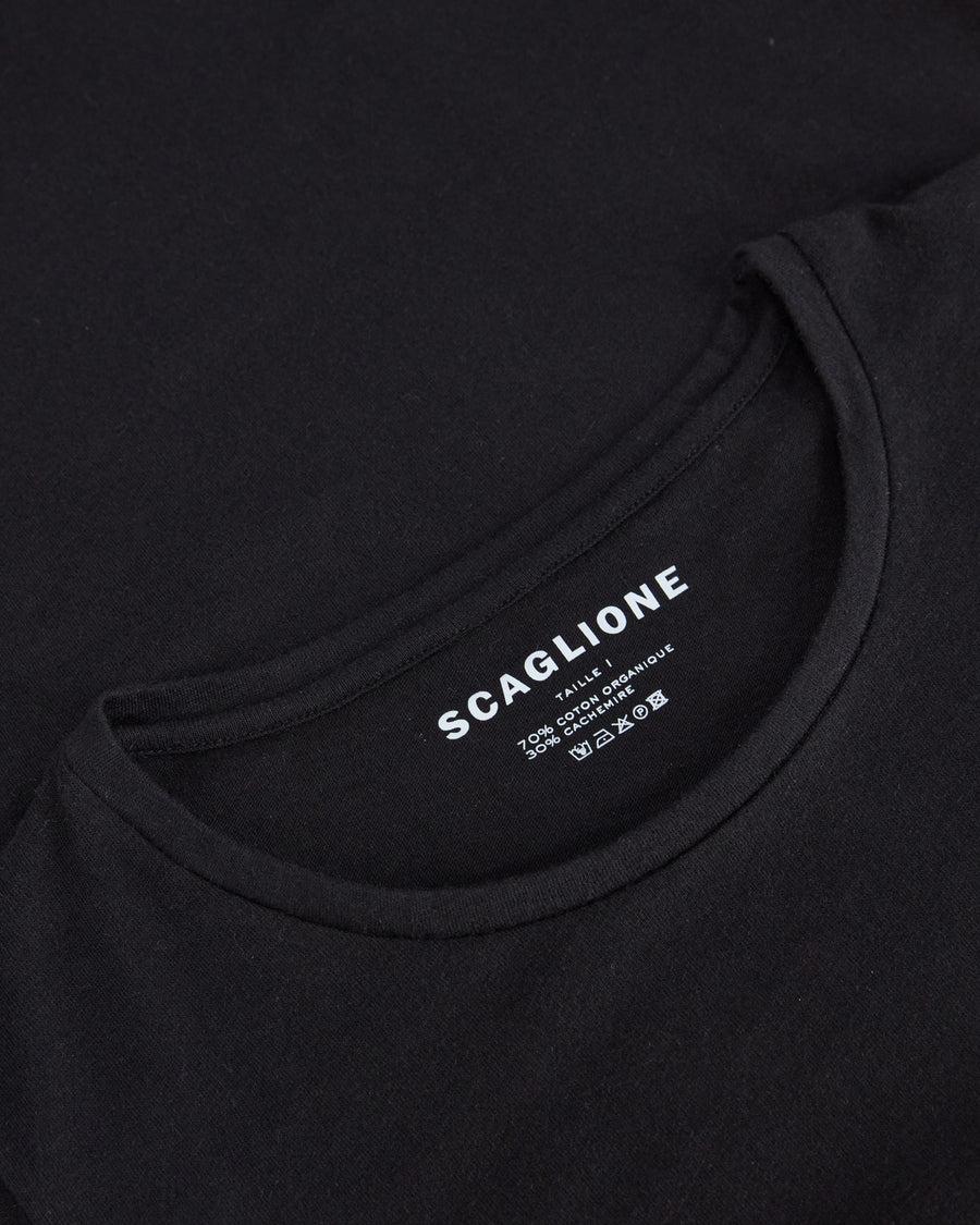 Scaglione ROUNDNECK BASIC CASH/COT NERO In Vendita