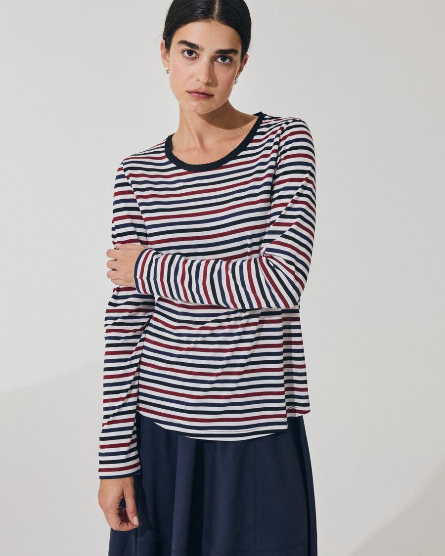 Scaglione ROUNDNECK RIGA MULTICOLOR BLU Vendita Economica