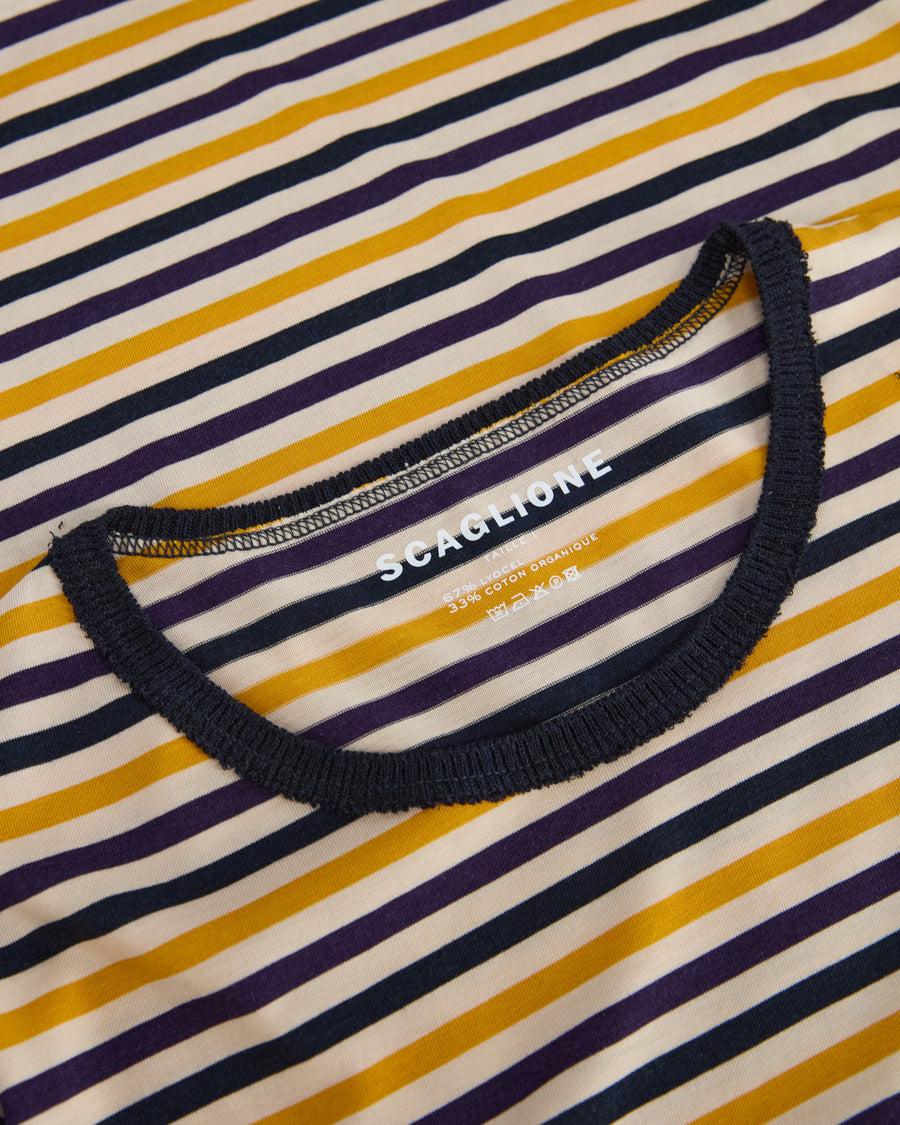 Scaglione ROUNDNECK RIGA MULTICOLOR GIALLO Saldi Di Fabbrica