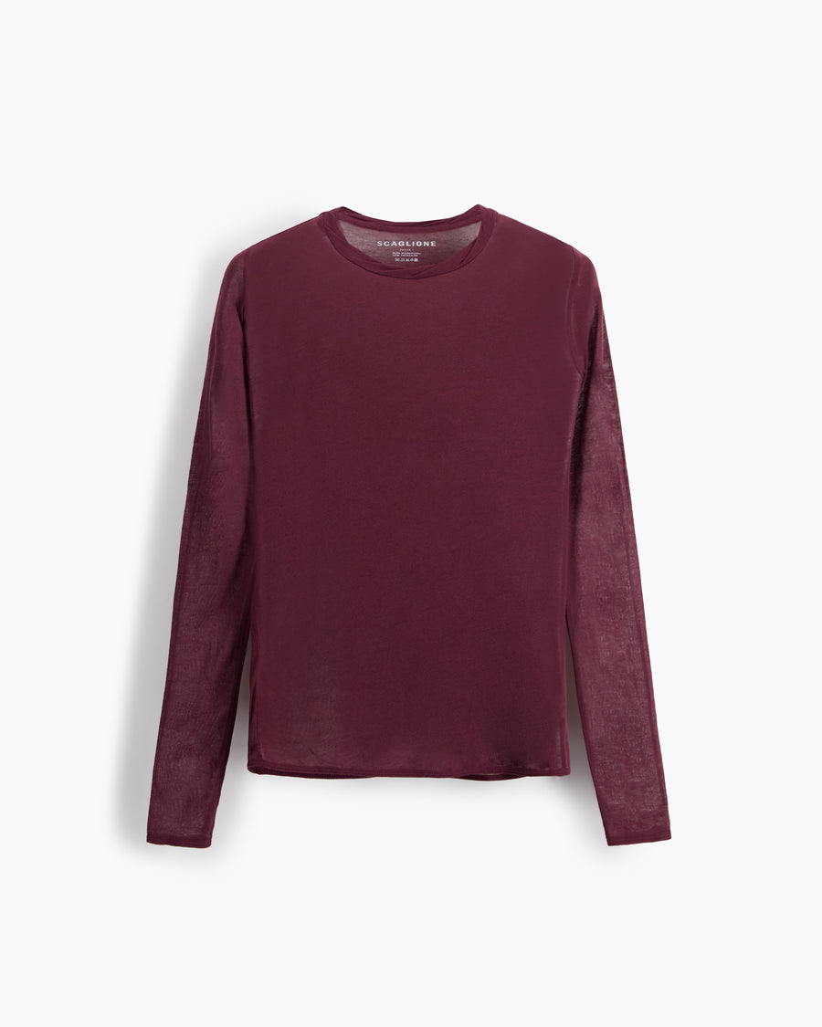 Scaglione ROUNDNECK ULTRALIGHT MICROMODAL PRUNE Moda
