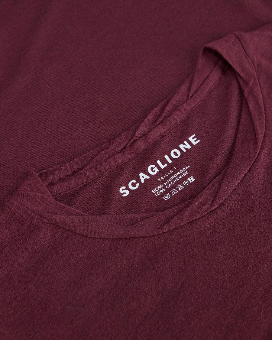 Scaglione ROUNDNECK ULTRALIGHT MICROMODAL PRUNE Moda