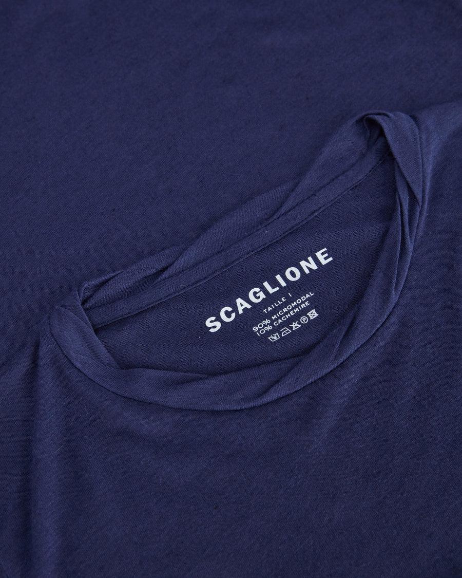 Scaglione ROUNDNECK ULTRALIGHT MICROMODAL BLUE Sconto di tempo limitato