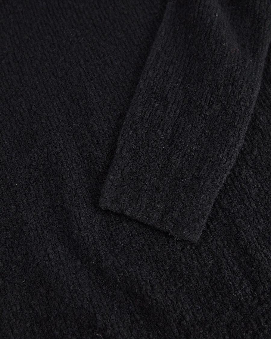 Scaglione TURTLE NECK SLIM PUFFED CASHMERE BLACK Prezzo di fabbrica