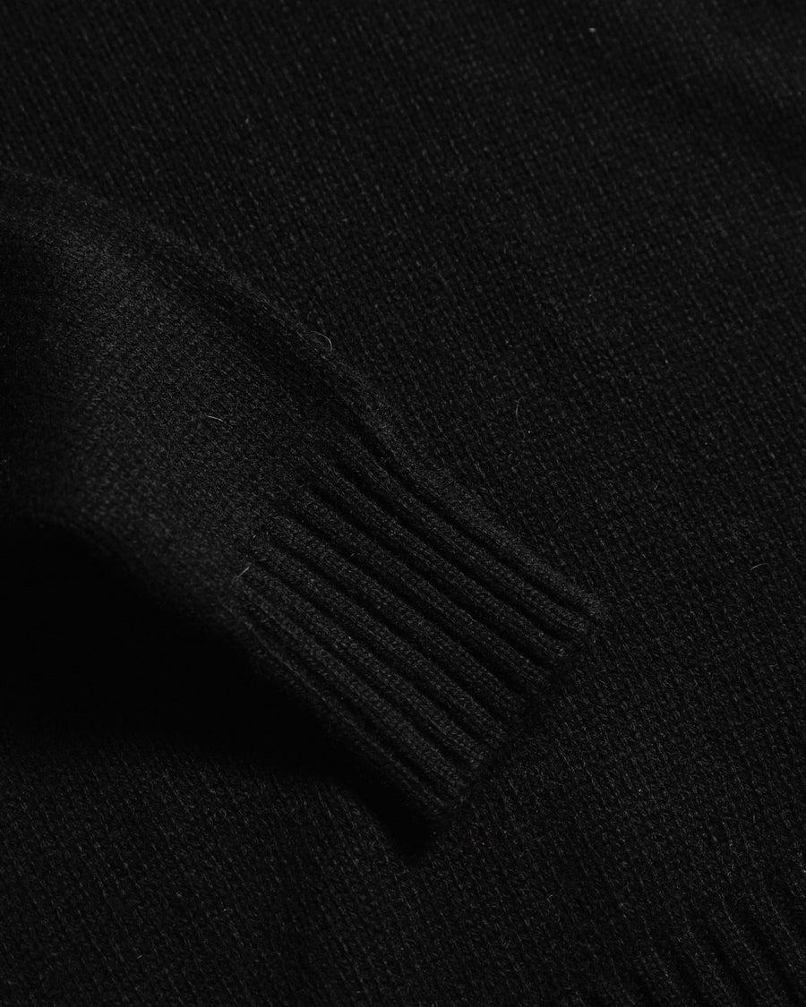 Scaglione TURTLE NECK SOFT HYBRID CASHMERE BLACK Black Friday