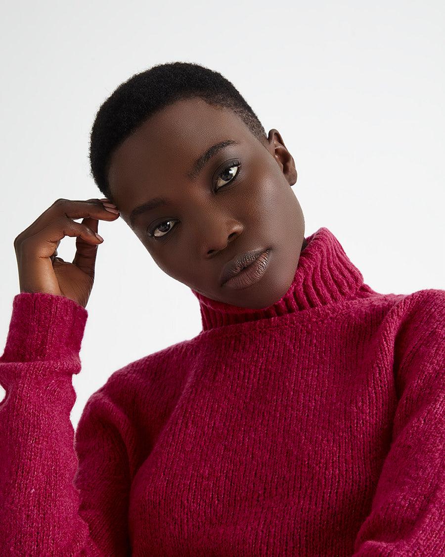 Scaglione TURTLE NECK SEAMLESS PUFFED DAHLIA Offerta San Valentino