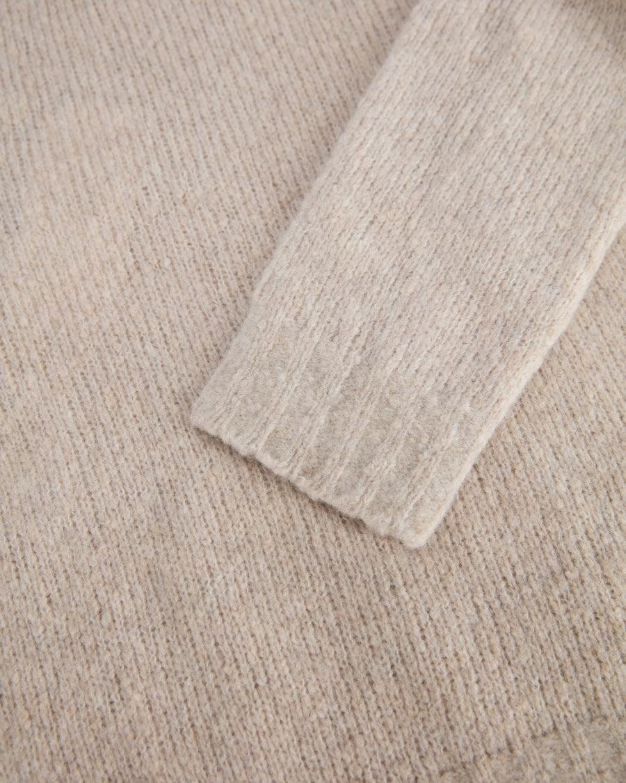 Scaglione TURTLE NECK SEAMLESS PUFFED BEIGE Vendita calda