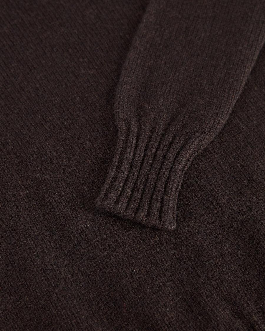 Scaglione ROUND NECK SOFT HYBRID CASHMERE EBANO Offerta migliore