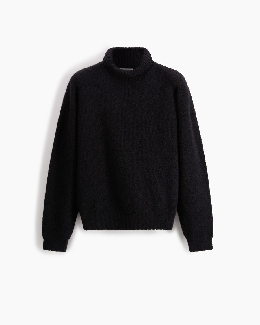 Scaglione TURTLE NECK OVER PUFFED CASHMERE BLACK Latest fashion