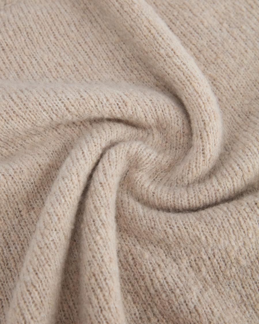 Scaglione ROUND NECK OVER PUFFED CASHMERE BEIGE Offerta temporanea