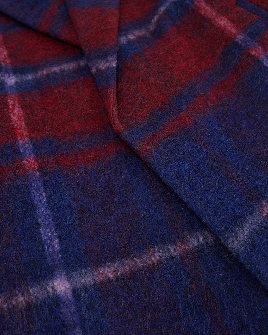 Scaglione COAT MAXI CHECK BORDEAUX Sconti VIP