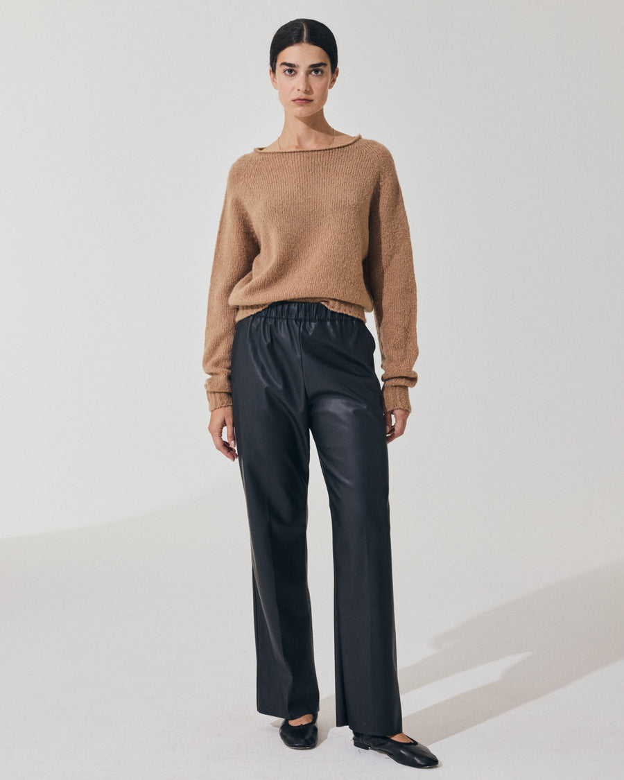 Scaglione PANT DRITTO ECOPELLE BLACK Offerta settimanale