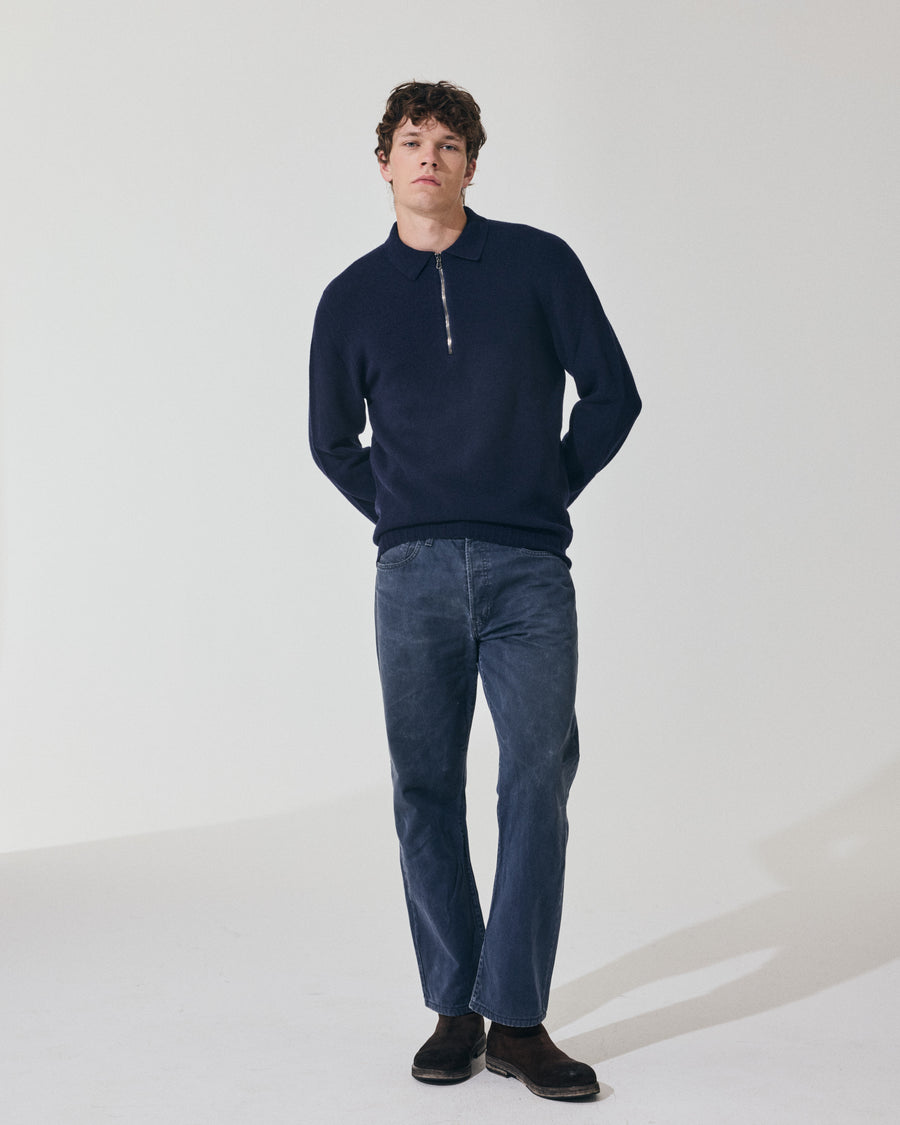 Scaglione POLO ZIP SEAMLESS MIXCASH NAVY ACQUISTA ORA