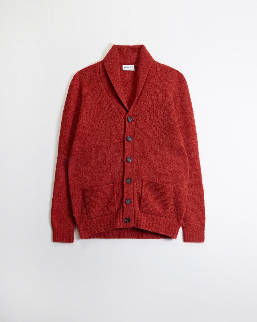 Scaglione CARDIGAN SCIALLE PUFFED CASHMERE CASHMERE RUST Promozione temporanea