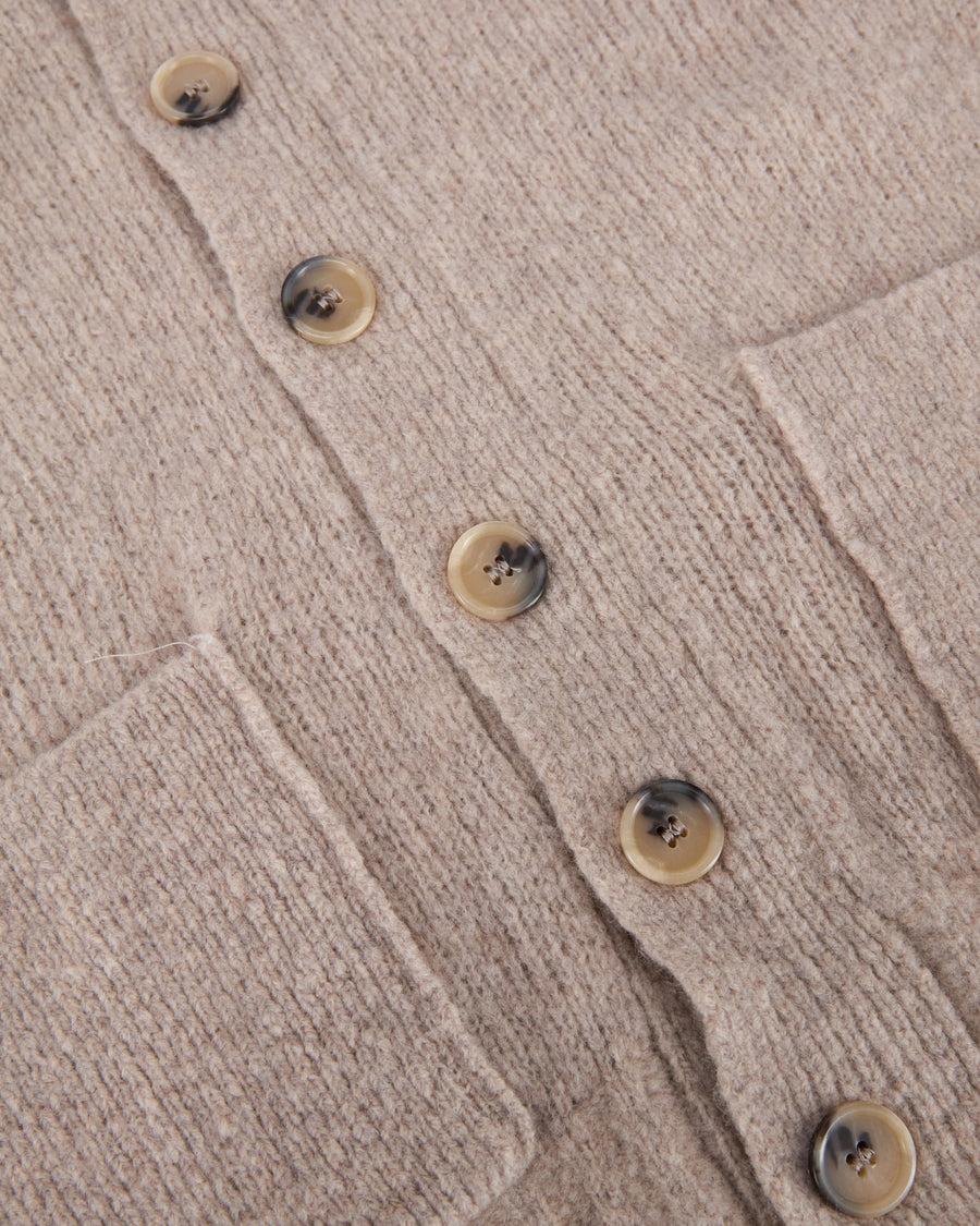 Scaglione CARDIGAN SCIALLE PUFFED CASHMERE CASHMERE BEIGE Fino al 60% di sconto